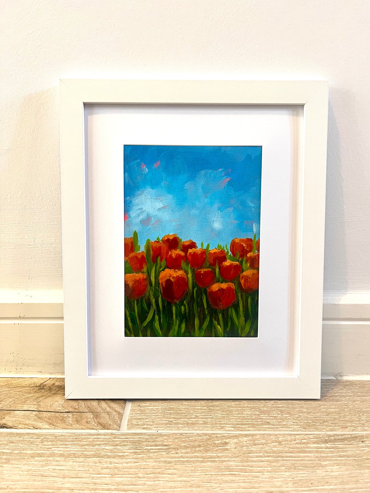 Field of red tulips (original)