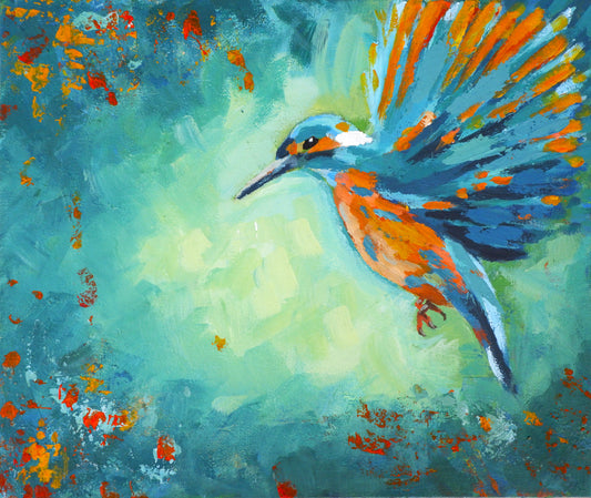 Kingfisher in Flight