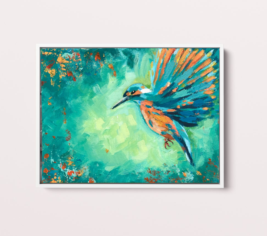 Kingfisher in Flight (original)
