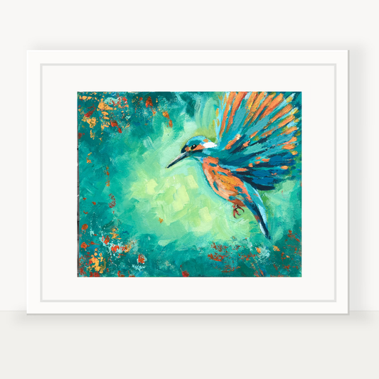 Kingfisher in Flight