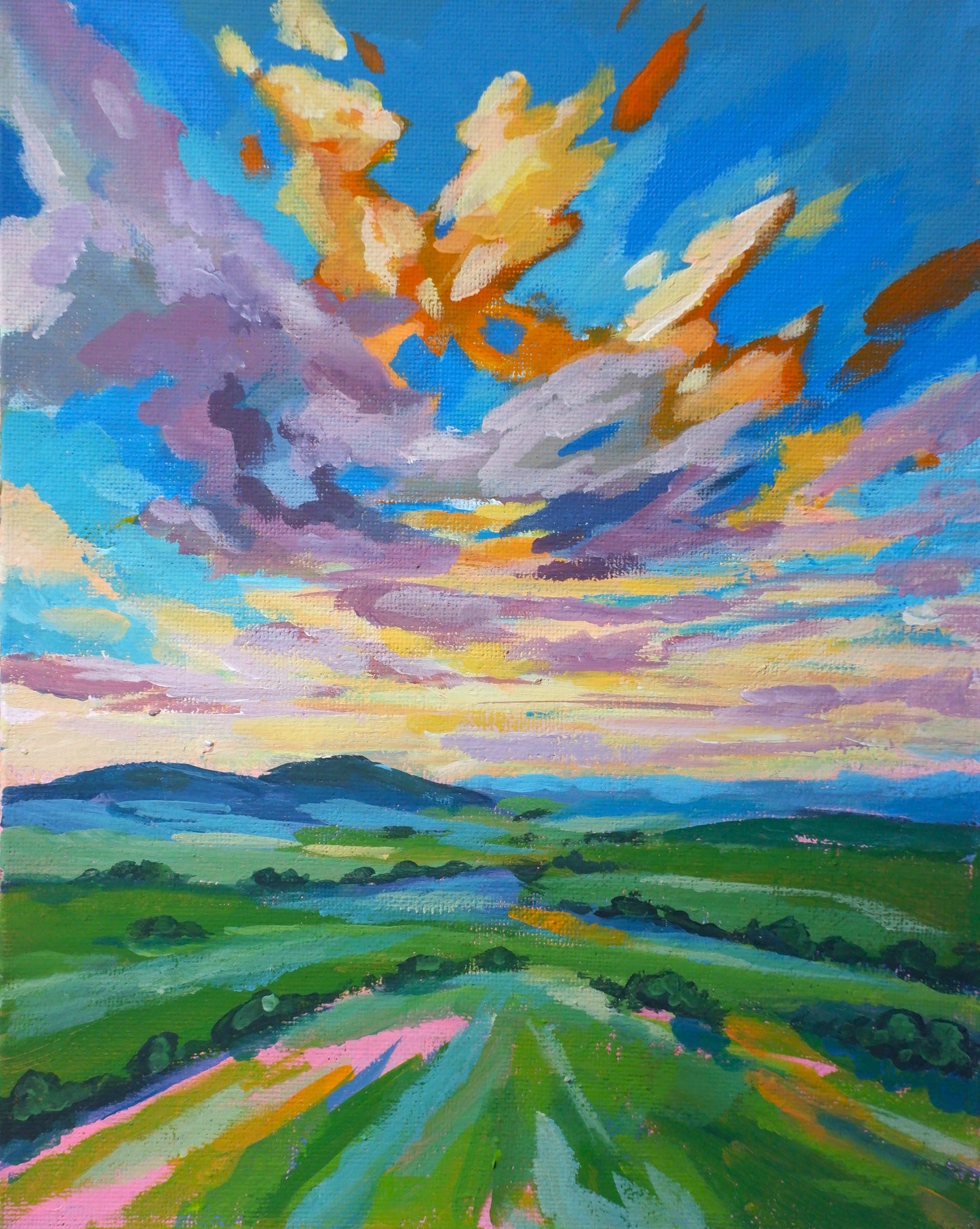Yorkshire Wolds in Technicolour